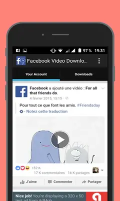 Facebook Downloader New 2017 android App screenshot 3